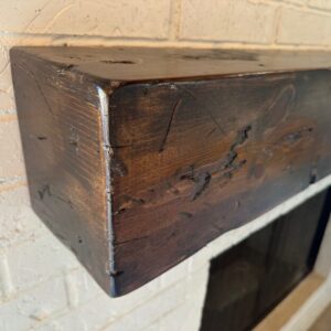 66" Floating Mantel, Distressed Mantel, Handmade