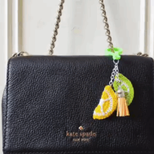 Bag charm: Citrus wedges
