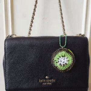 Bag charm: Kiwi slice