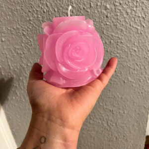 Romantic Rose Candle for temperature play