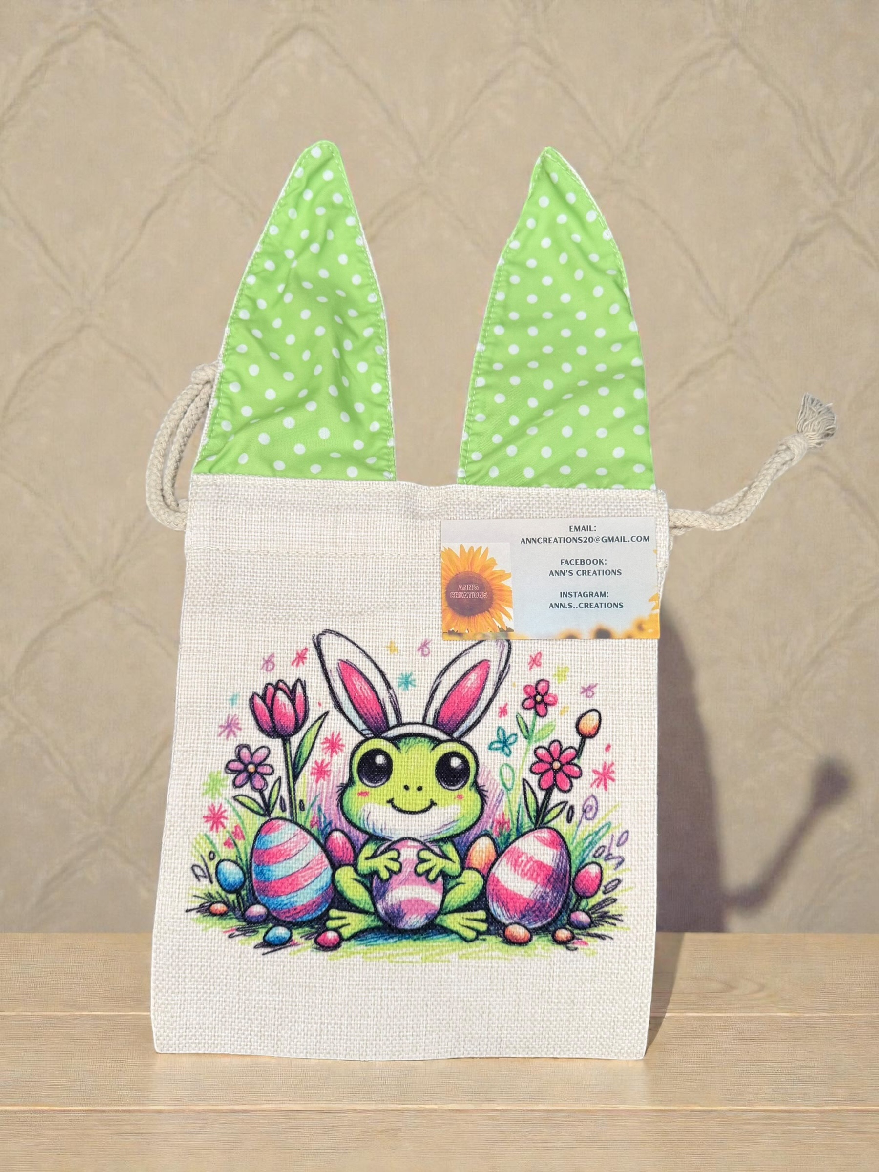 Easter bunny ear bag