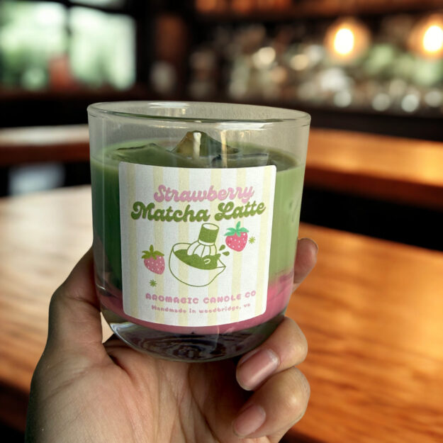 Strawberry Matcha Latte Candle