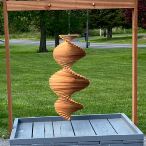 2.04 24 x 12 Cedar Wind Spinner: A Touch of Charm for Your Outdoor Space