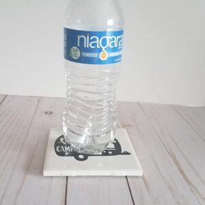 Camping Ceramic Coaster Set of 4