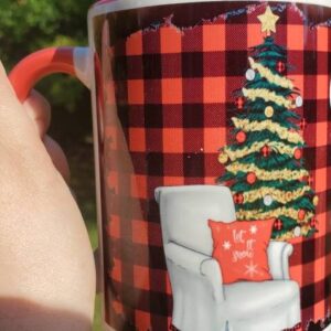 Christmas movie watching mug
