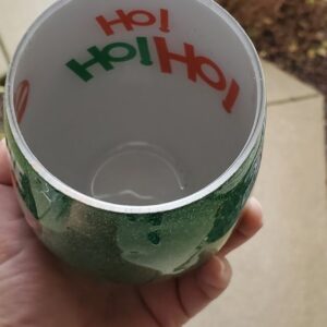 It's Five O'clock At The North Pole Peekaboo Wine Glass