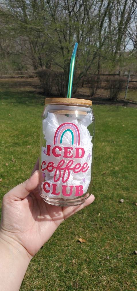 Iced Coffee Glass Can