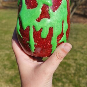 Poison Apple Peekaboo Wine Glass