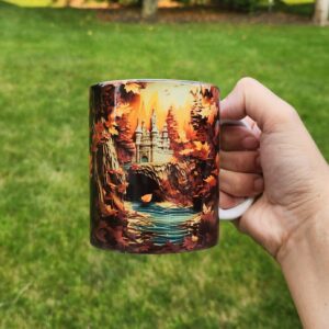 3D Fall Harvest Mug: Halloween Pumpkin Design