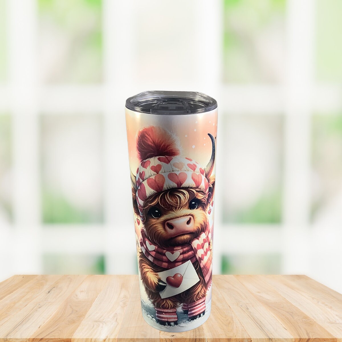 Valentines Day Tumbler- Cute Cow Tumbler