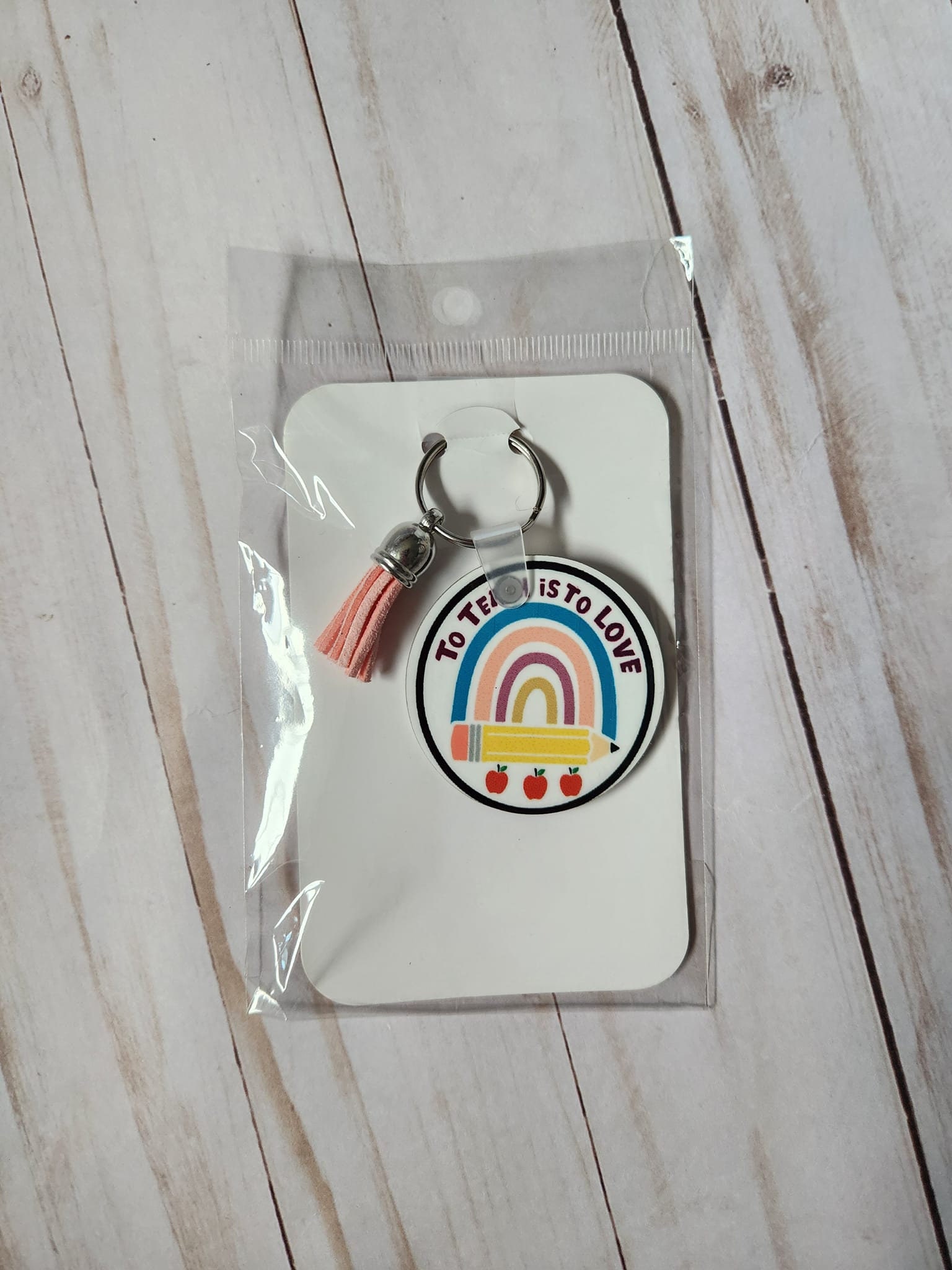 Personalized Teacher Keychain: Teacher Appreciation Gift