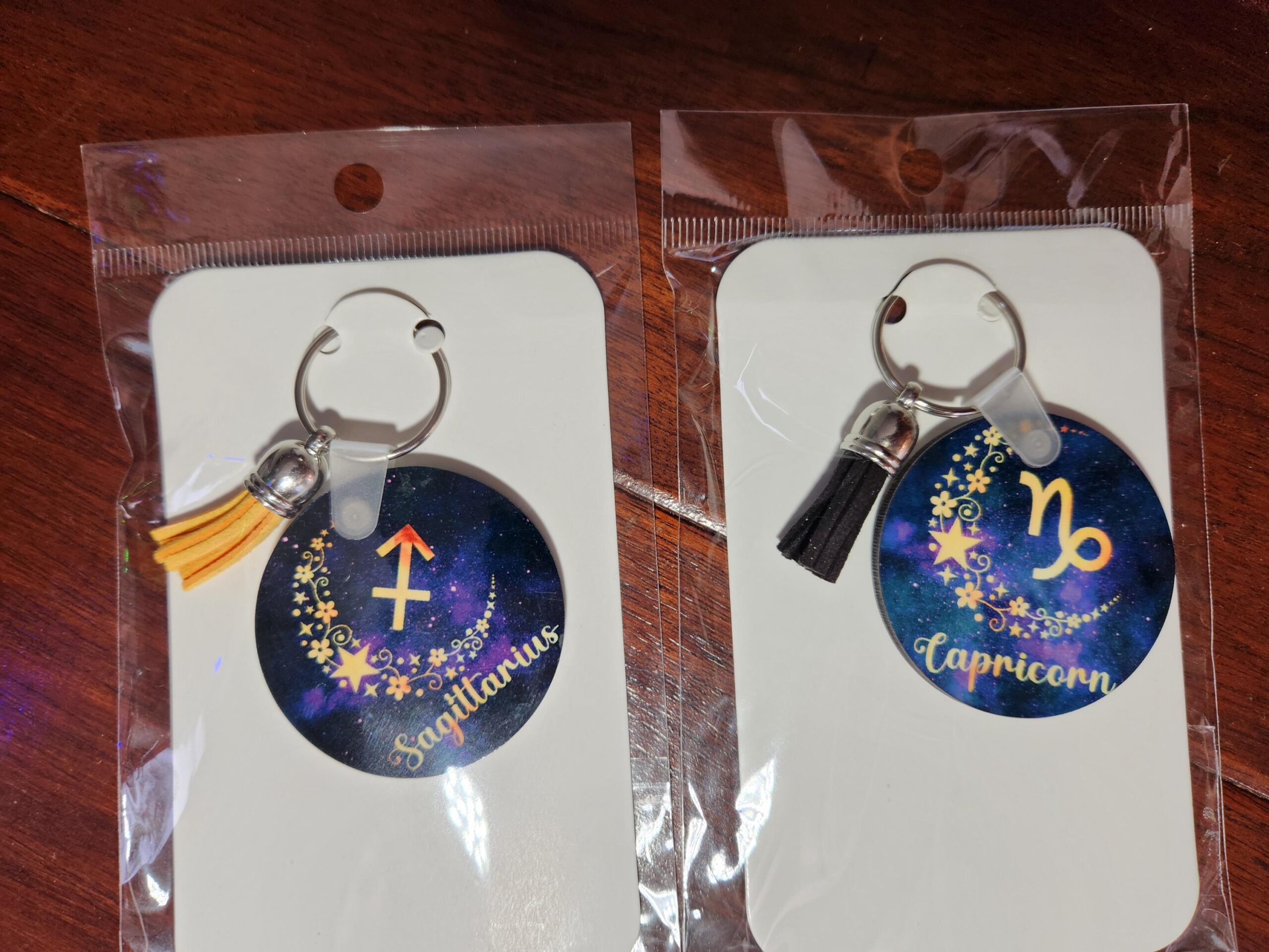 Zodiac sign keychains