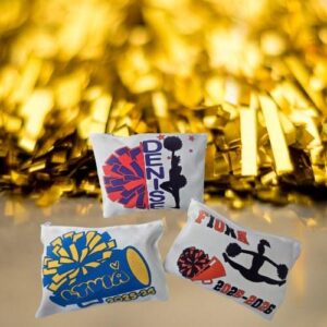 Personalized Custom Cheerleading Makeup Bag/ Cheer Team Gifts