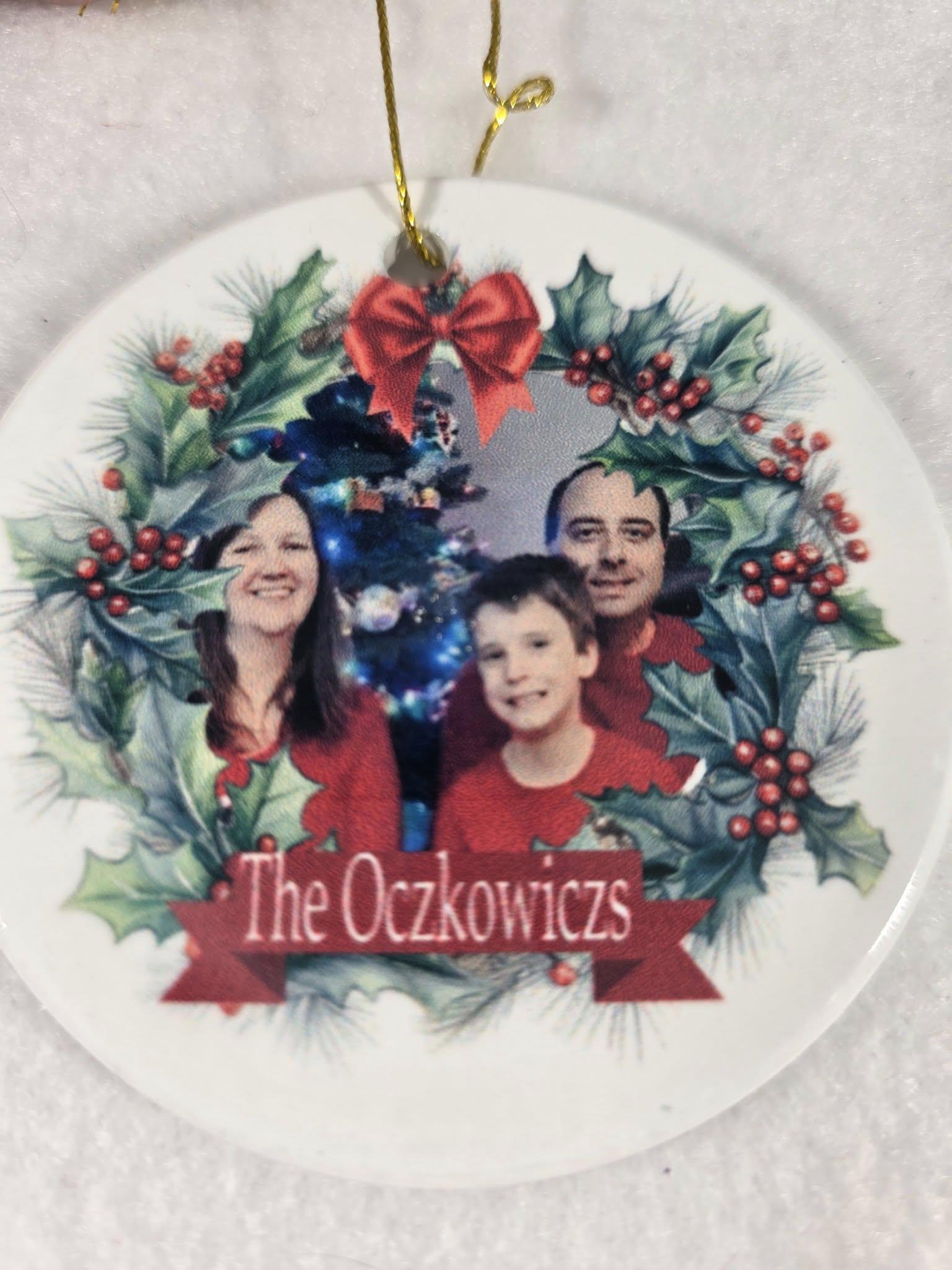 Custom Picture Ornament