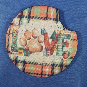 Christmas Puppy Car Coasters