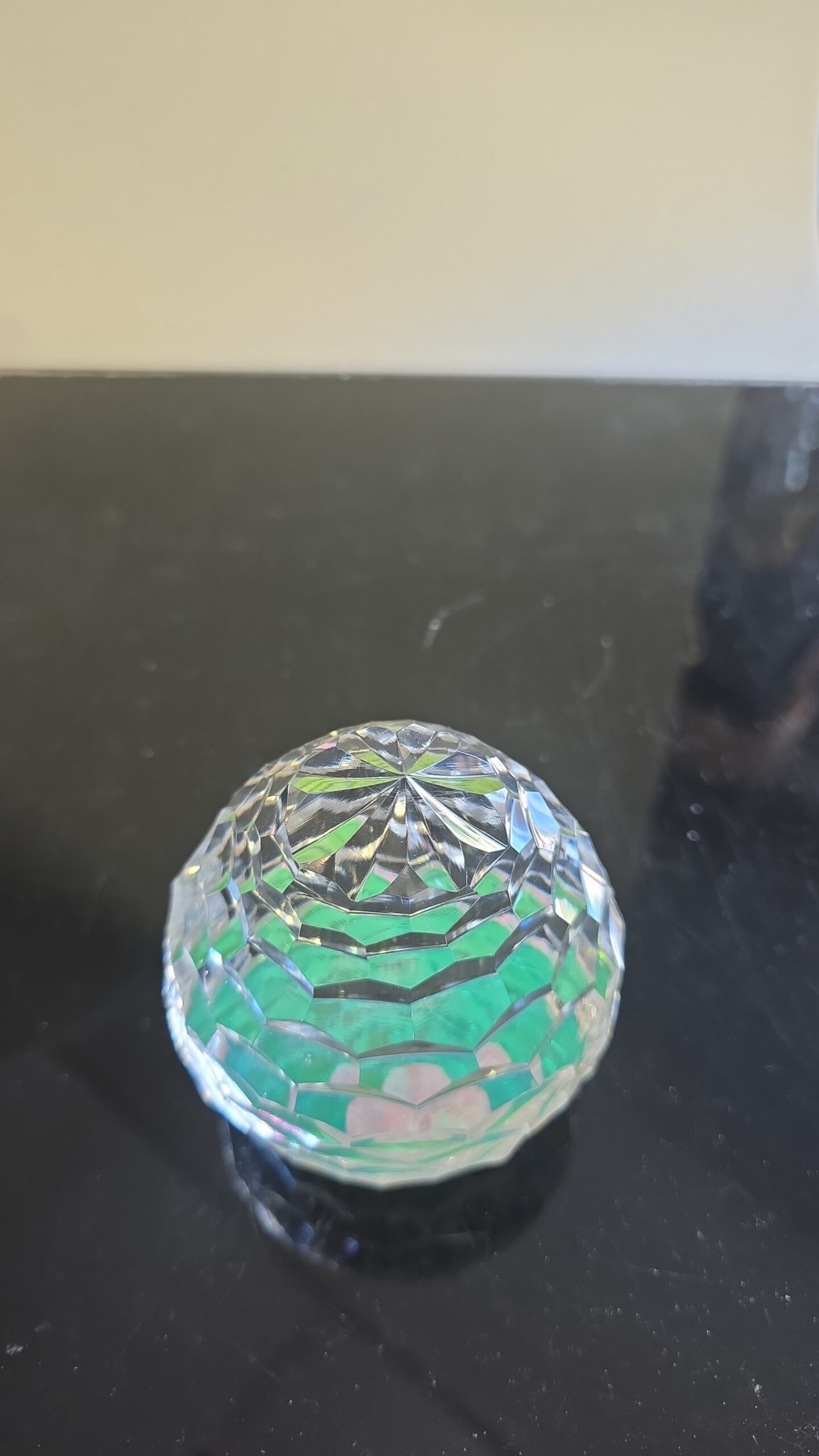 Crystal hand cut glass paperweight - Image 2