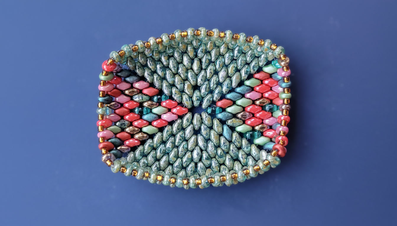 Tidepool Ember Beaded Jewelry Dish - Image 3