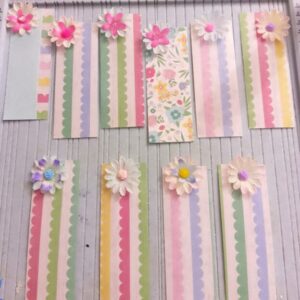 B50 Handmade multi-colored bookmarks