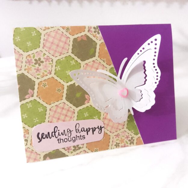 C3 Sending Happy Thoughts Handmade Card