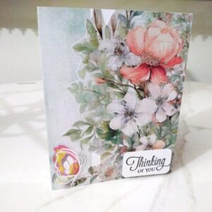 C6 Thinking Of you, Handmade card