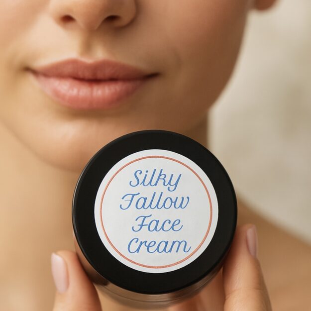 Silky Tallow Face Cream --Lavender Frankincense Rose