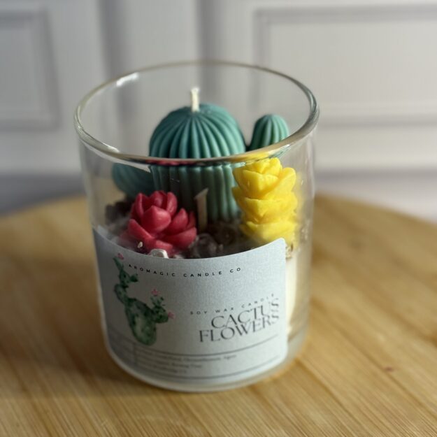 Cactus Flowers Candle