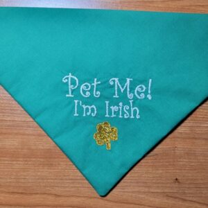 Pet Me, I'm Irish Pet Bandana