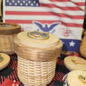 Handmade Oui Jar Baskets with America 250 Pin