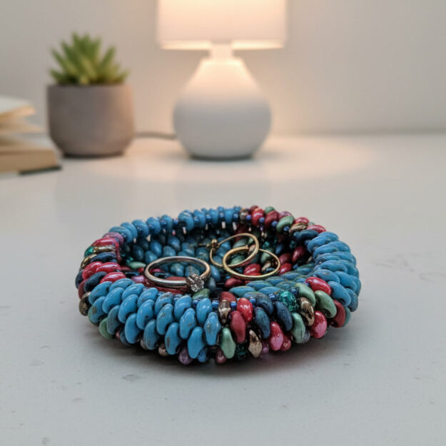 Tidepool Drift Beaded Ring Dish