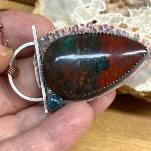 Sonoran Sunset and Chrysocolla Necklace