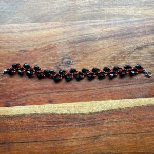 Black and Red Bracelet | Metalcore | Emo | Heavy Metal Inspired | Made-to-Order