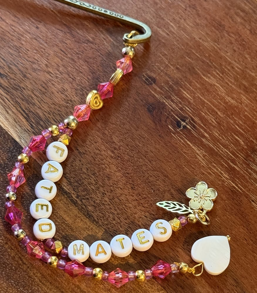 Fated Mates Bookmark | Handmade Beaded Bookmark | Romance & Fantasy Trope Lovers