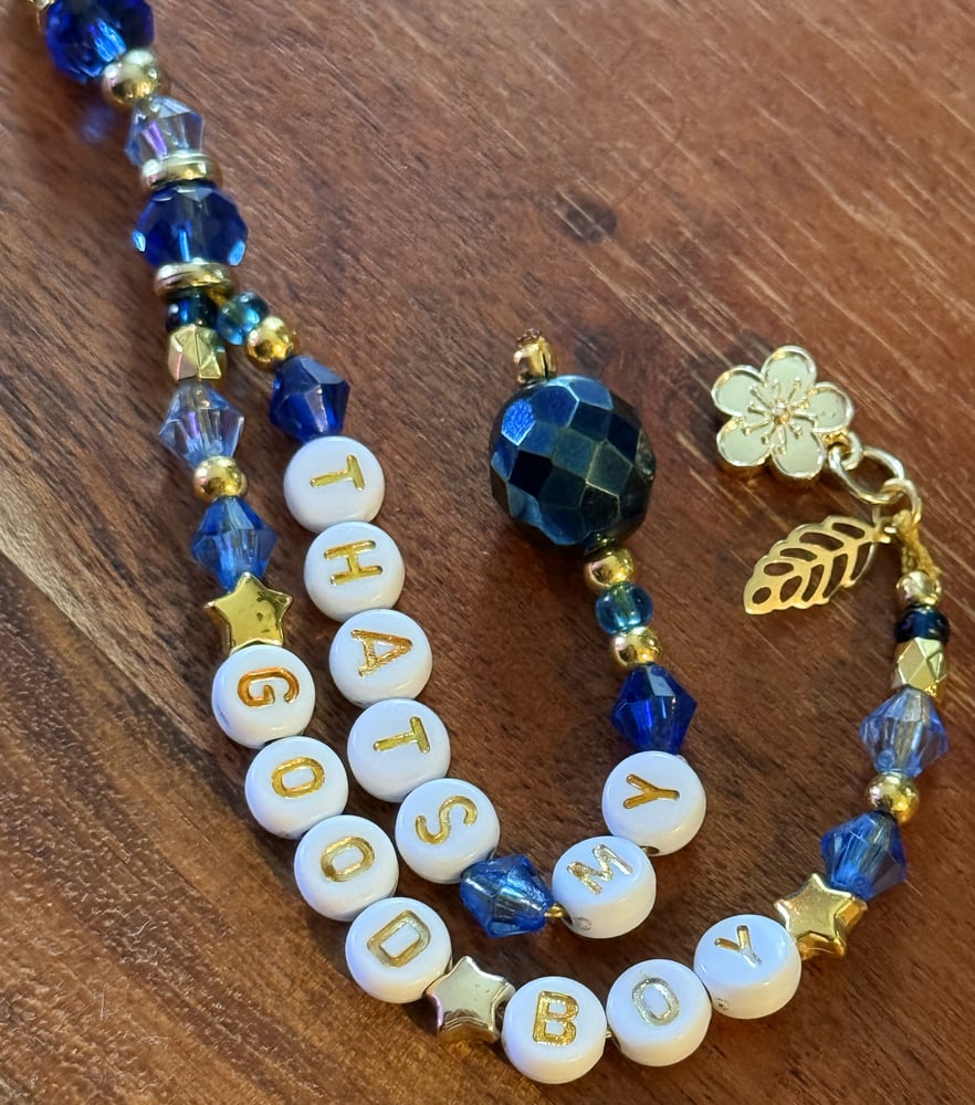 Good Boy Bookmark | handmade Beaded Bookmark | Romance & Fantasy Trope Lovers