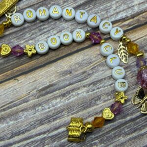 Romantasy Book Club | Handmade Beaded Bookmark | Butterfly + Book Charms