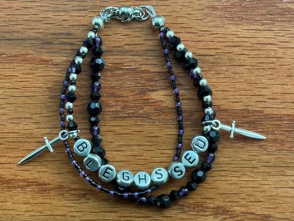 BLEGHSSED Bracelet | Metalcore‑Inspired Statement Jewelry | Silver or Gold Finish