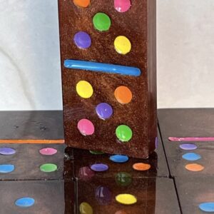 Cosmic Brownie Inspired Dominoes – Colorful Dessert Inspired Game Night Gift
