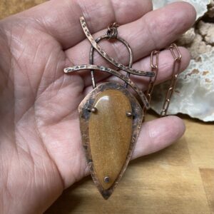 Red Adventurine Necklace on Copper