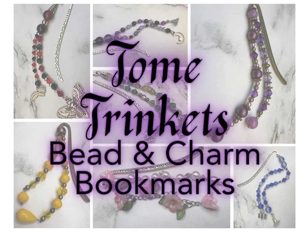 Tome Trinkets: Handmade Bead & Charm Bookmarks (no text)