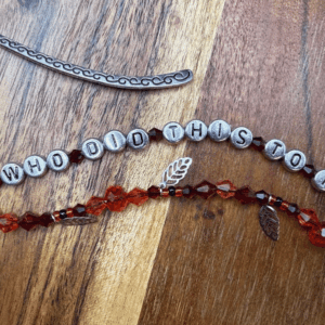 Who Did This to You | Handmade Beaded Bookmark | Romantasy Trope Gift