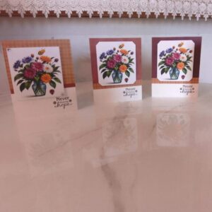 C34 Never Give up Handmade greeting cards, A2 blank cards,