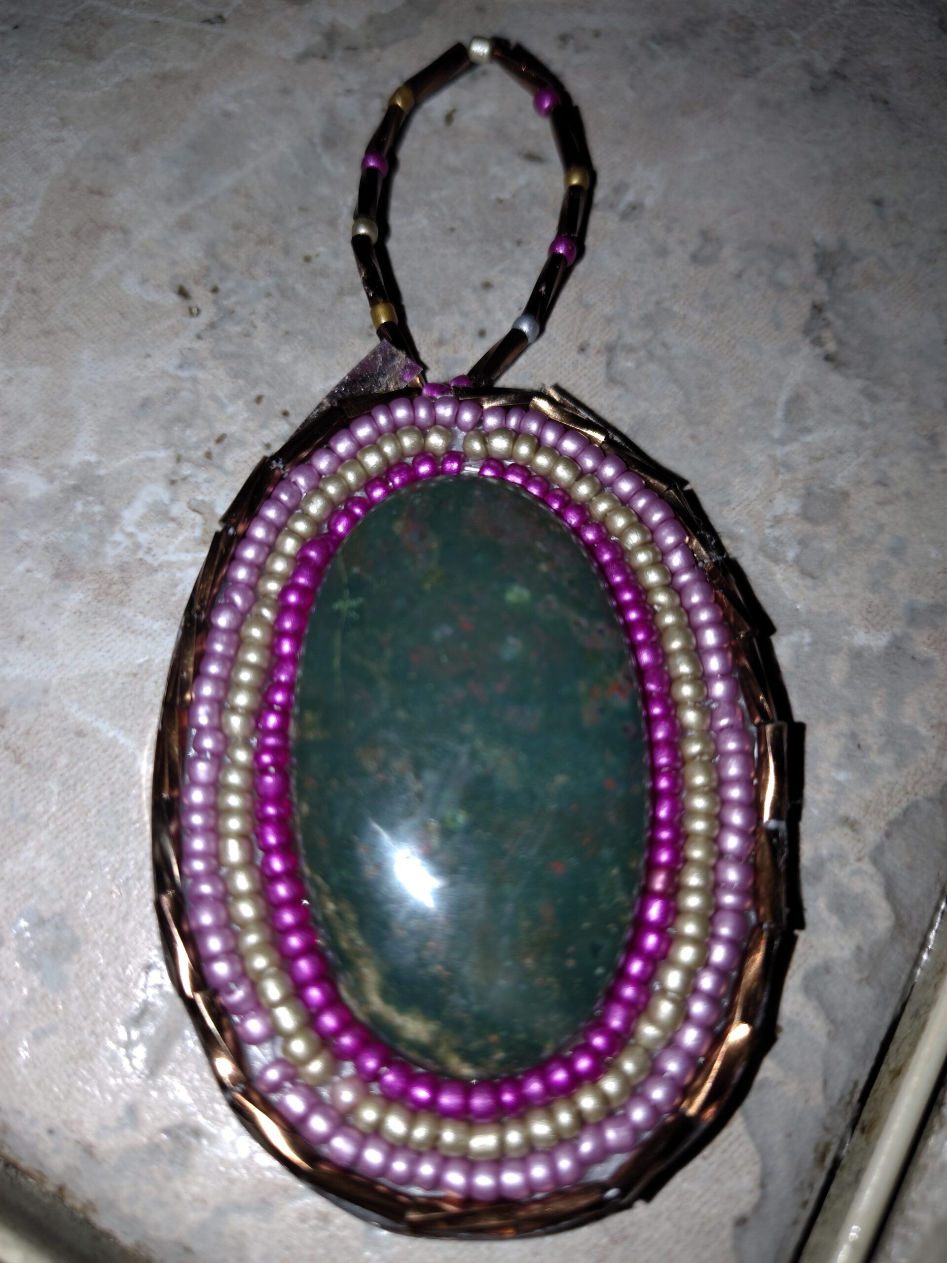 Beaded Bloodstone
