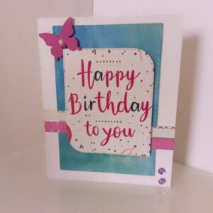 C65 Happy Birthday Blank A2 Greeting card