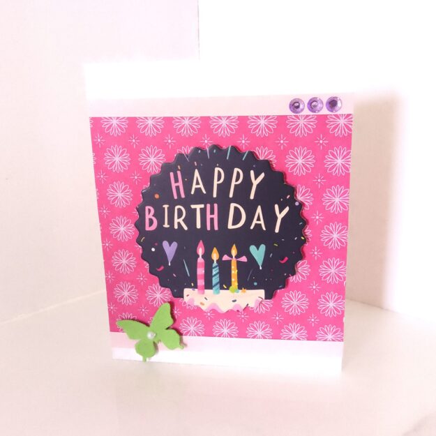 C58 Handmade Birthday card for her,