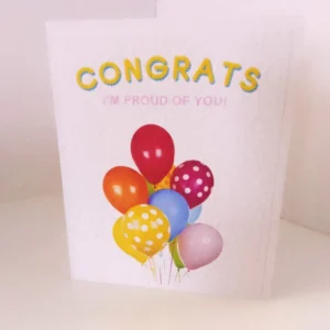 C73 Congrats I'm Proud of you A2 card