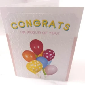 C74 Handmade Congrats I'm proud of you greeting card,