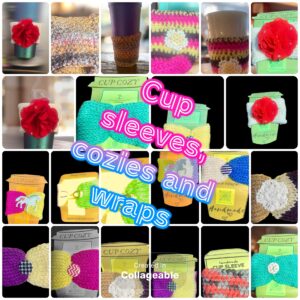 Eco friendly cup cozies, wraps and sleeves